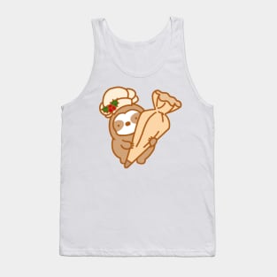 Cute Baker Sloth Tank Top